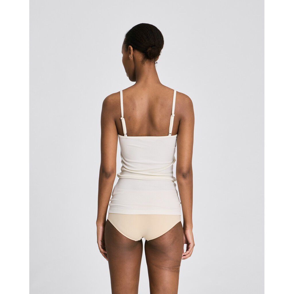 Cecilie Viscose Stretchable Strap Top 2x2 Rib