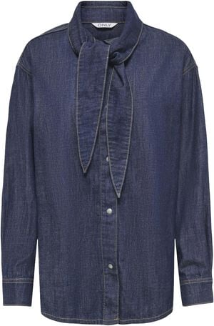 ONLLAYLA LS BOW SHIRT DNM AKM