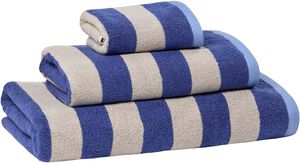 Summer Stripe GOTS Mazarine blue