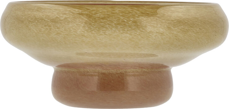 Skål Styles 22 x 9,5 cm Gul/Amber Glas