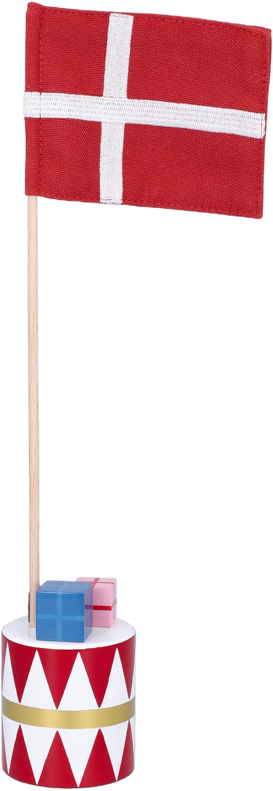 Bordflag dansk H30 cm r&oslash;d/hvid