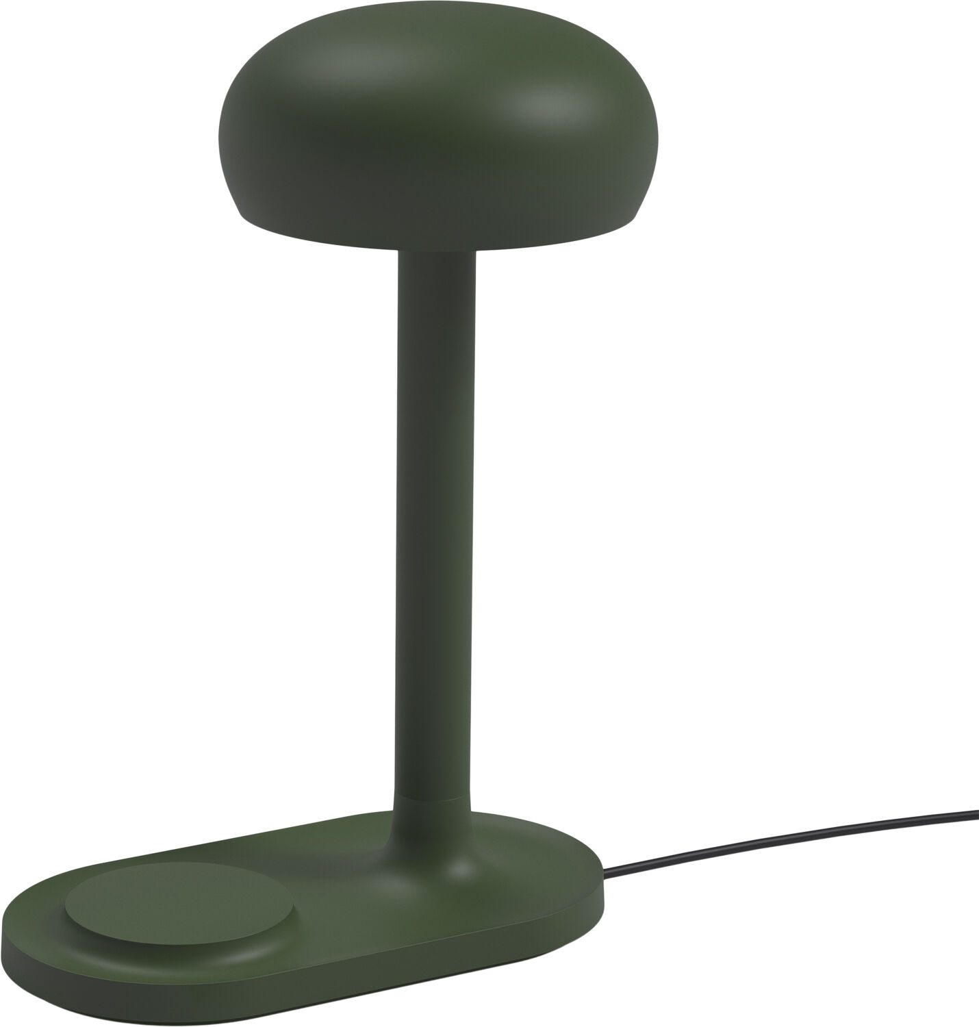 Emendo lampe med Qi tr&aring;dl&oslash;s oplader Emerald