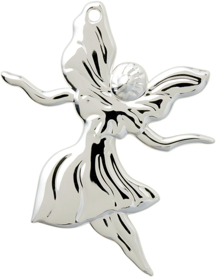 Dansende engel H7 forsølvet