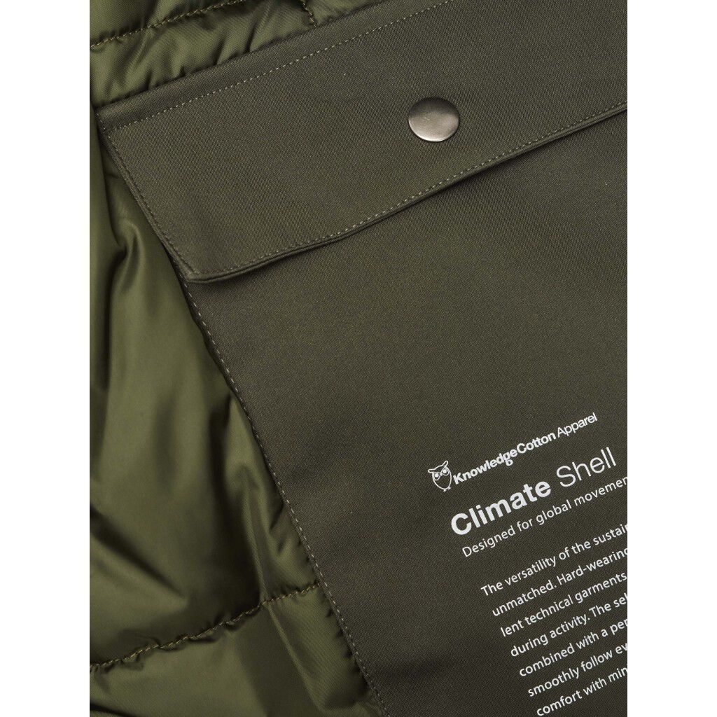 Long soft shell jacket CLIMATE SHELL - GRS/Vegan