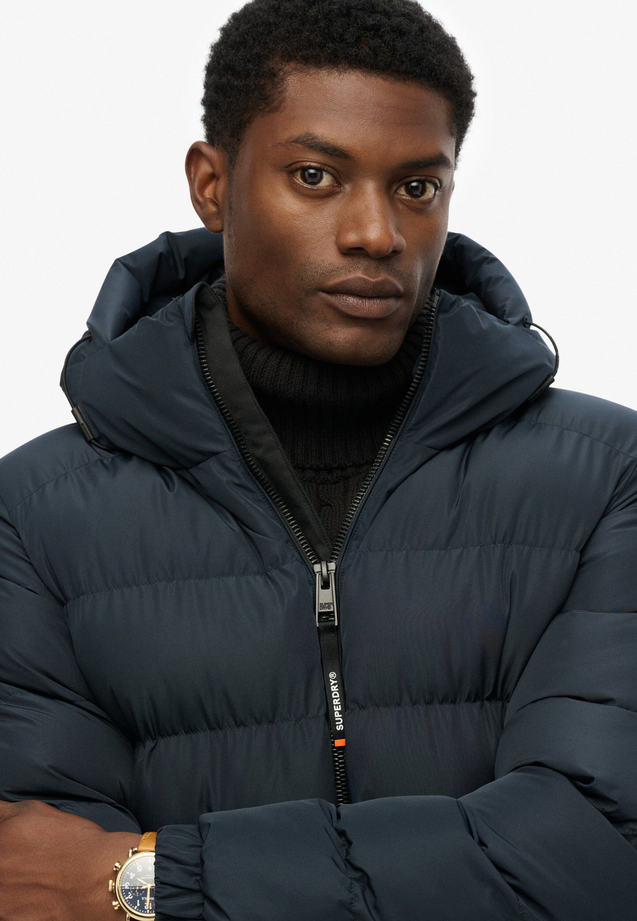 HOODED SPORTS PUFFER JACKET