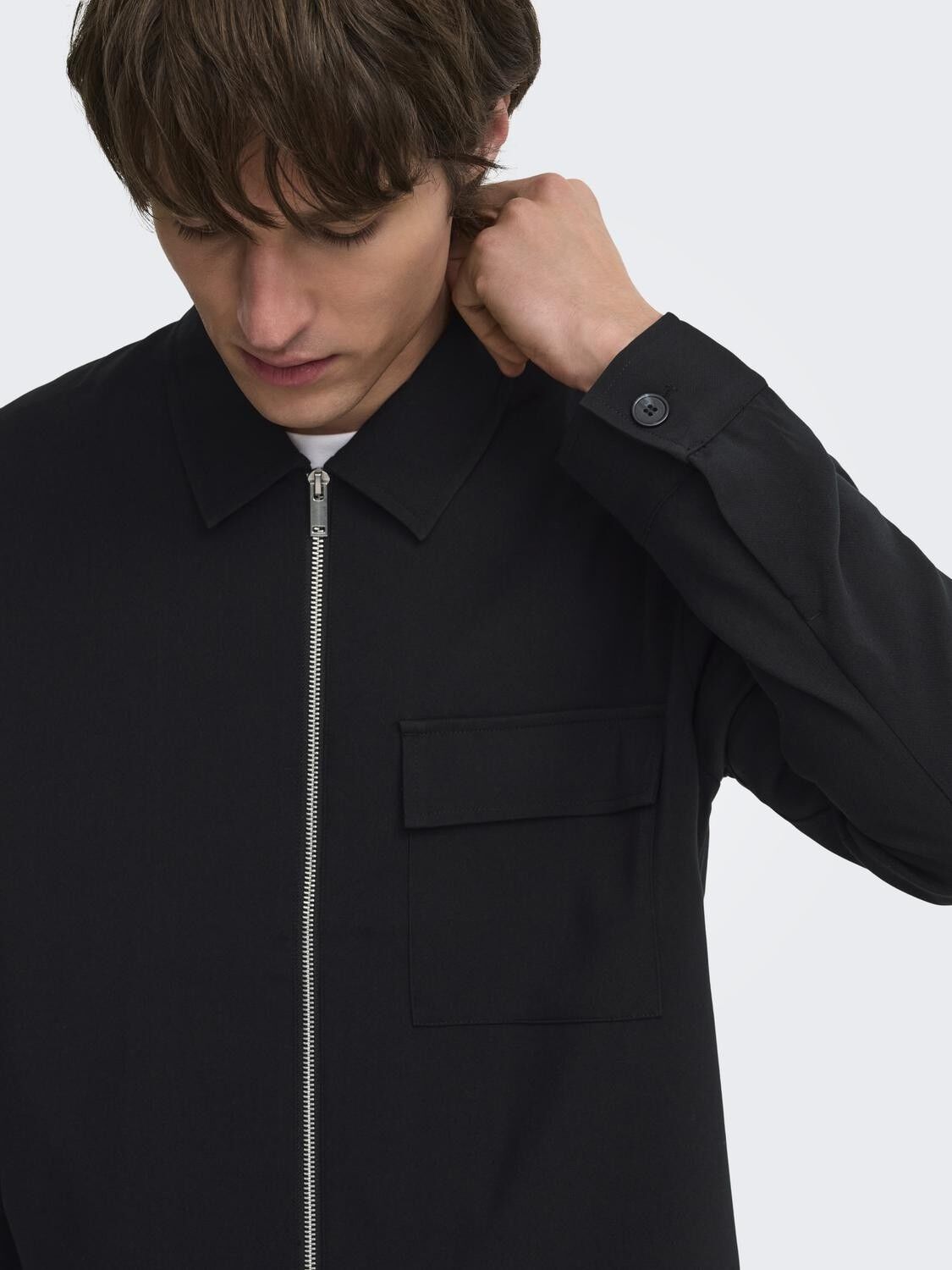 ONSWILL REG 0292 ZIP OVERSHIRT FRML