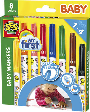 SES Creative - Mine første tusser - 8 farver