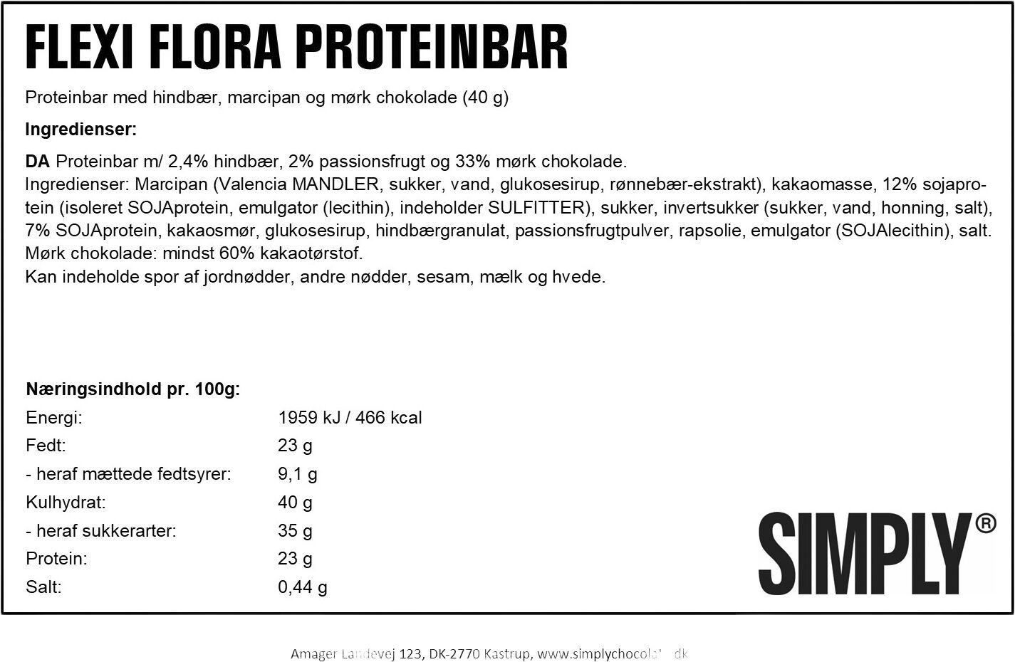 Simply&reg; FLEXI FLORA Proteinbar (40g)