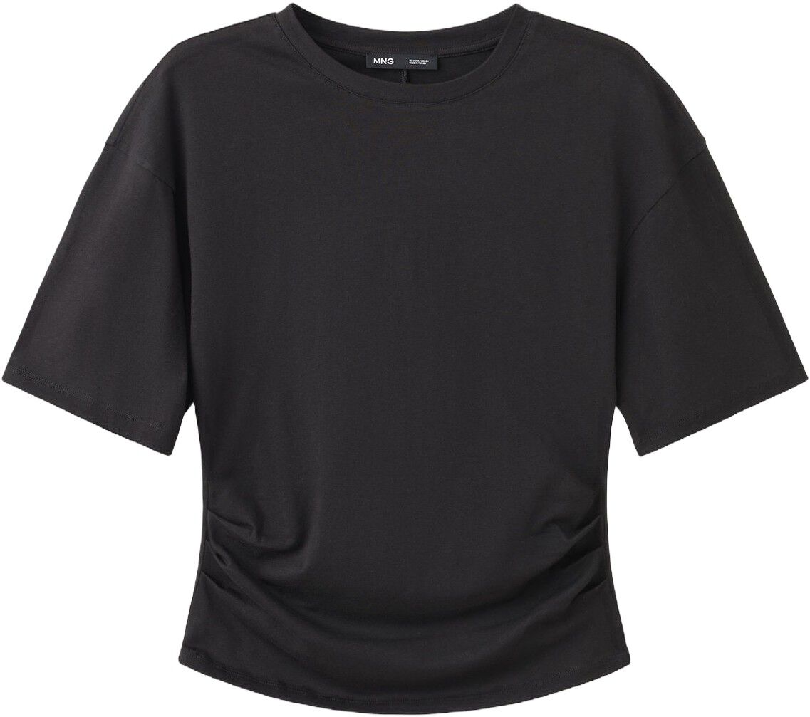 Cotton t-shirt with pucker detail