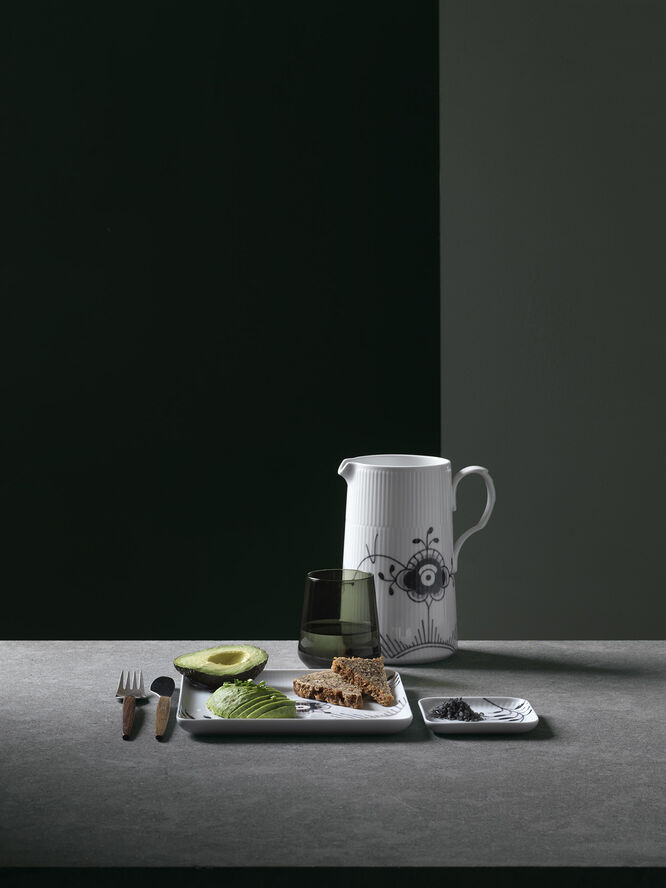 Sort Mega Riflet 20 cm Firkantet tallerken