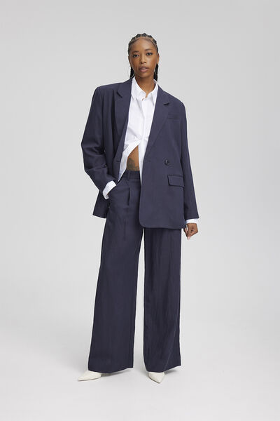 Gestuz - Sallygz Trenchcoat - 106308 Gray Pinstripe
