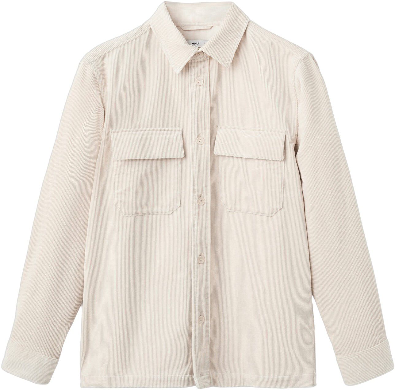 Corduroy overshirt with pockets