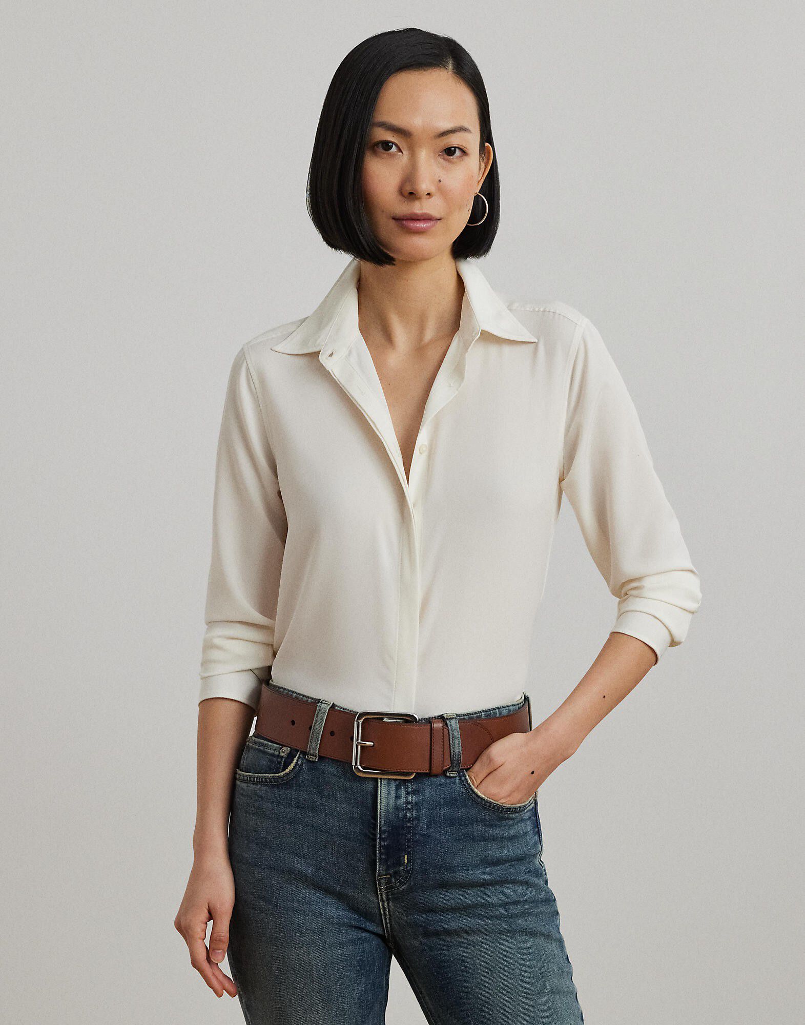 Classic Fit Crepe Shirt