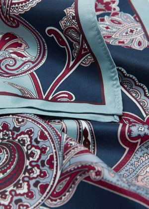 Paisley satin scarf