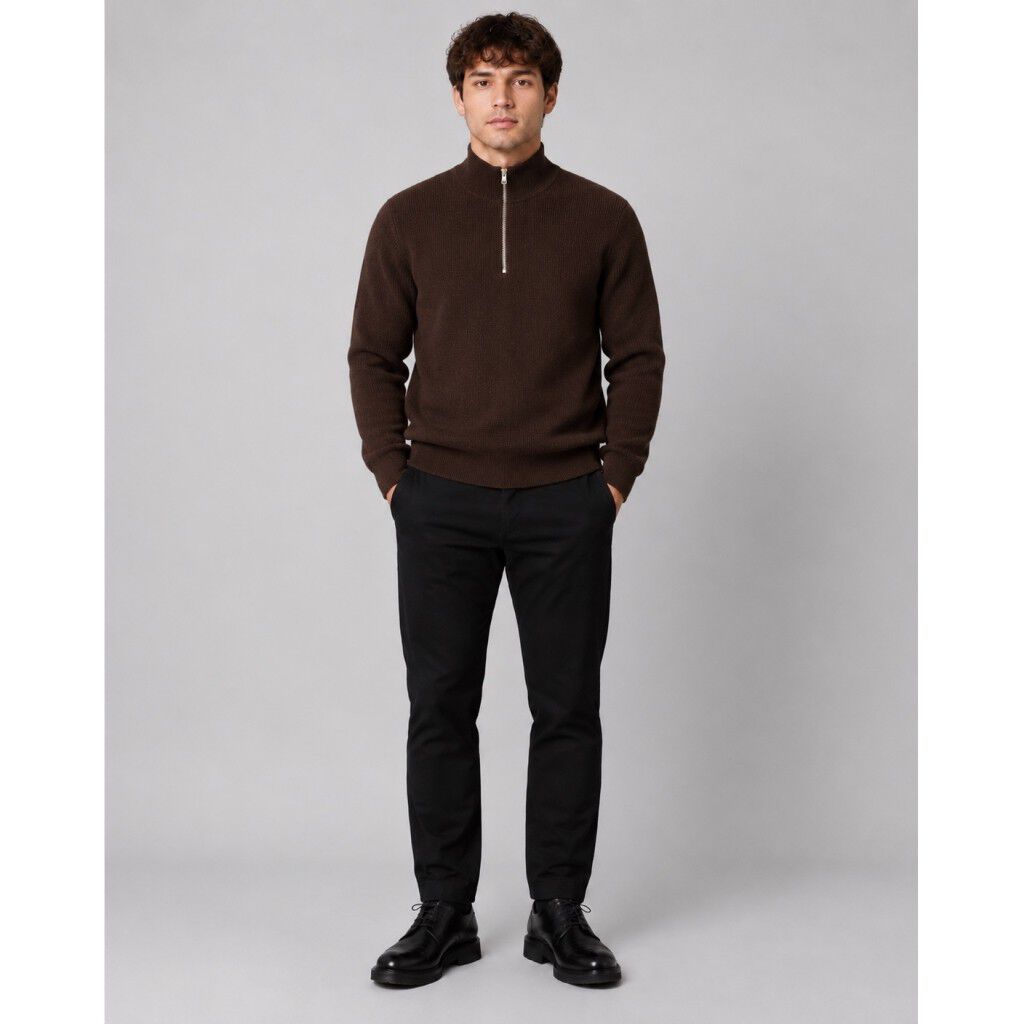Mario half-zip knit
