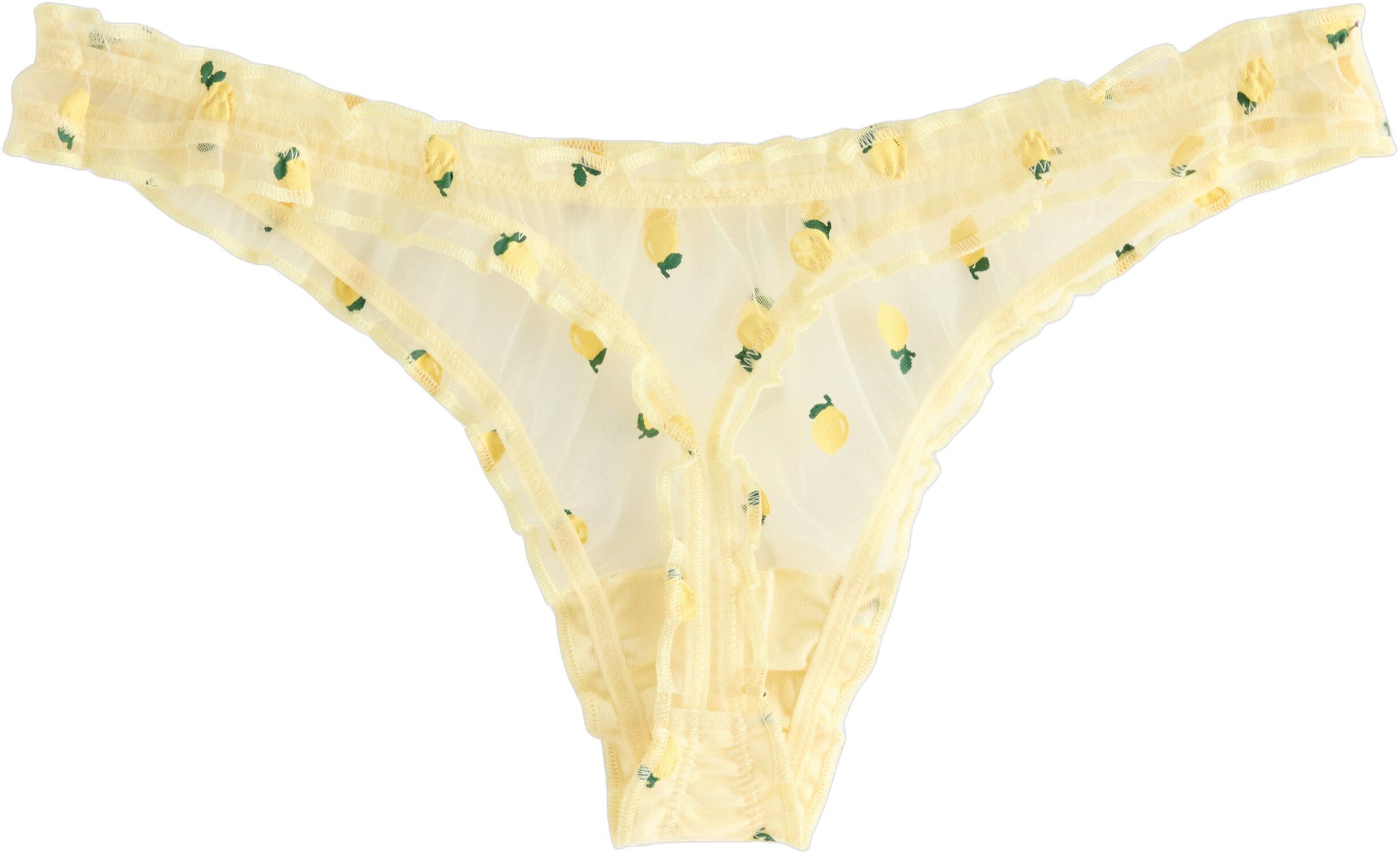 Brief thong low scrunchie aop