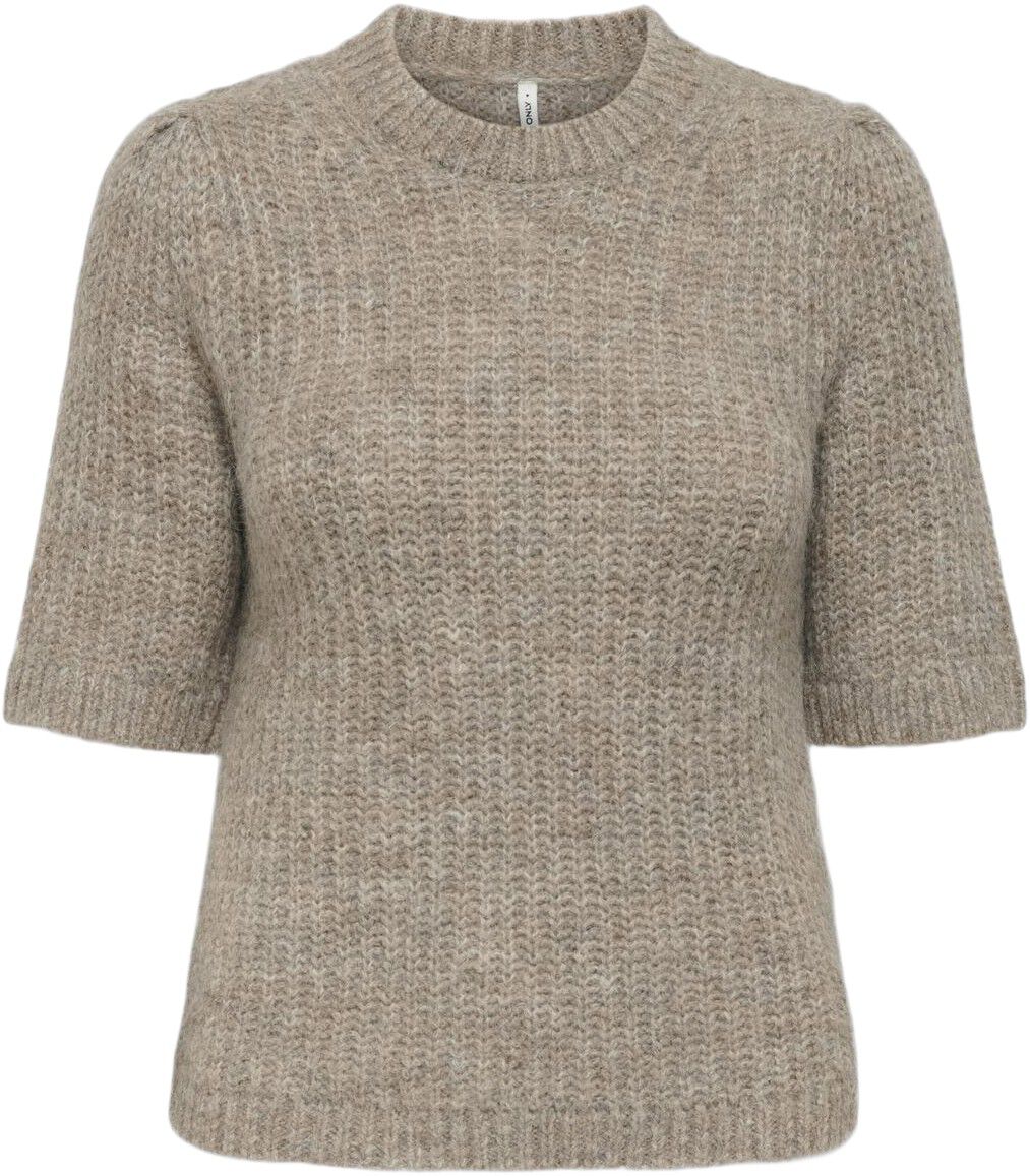 ONLSHINE SS PUFF O-NECK CC KNT