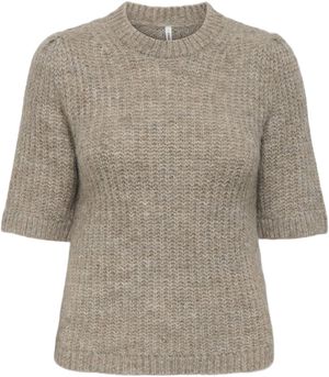 ONLSHINE SS PUFF O-NECK CC KNT