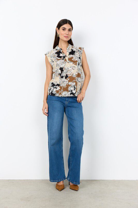 SC-FALDINE 1 Bluse Sort