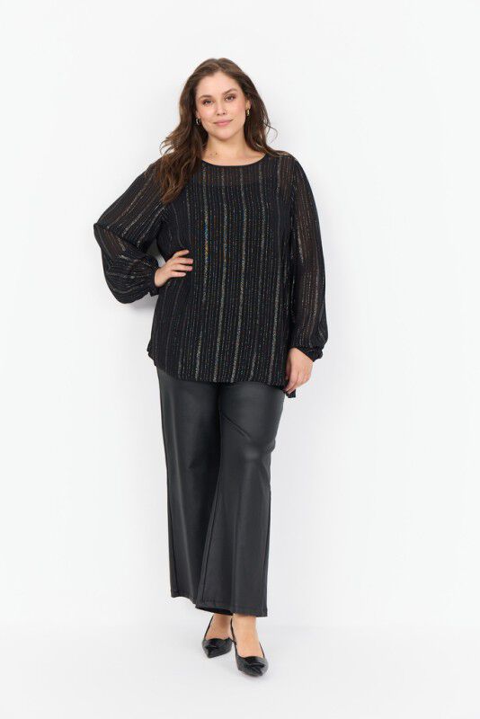 Curvy WA-SELA 1 Bluse Sort