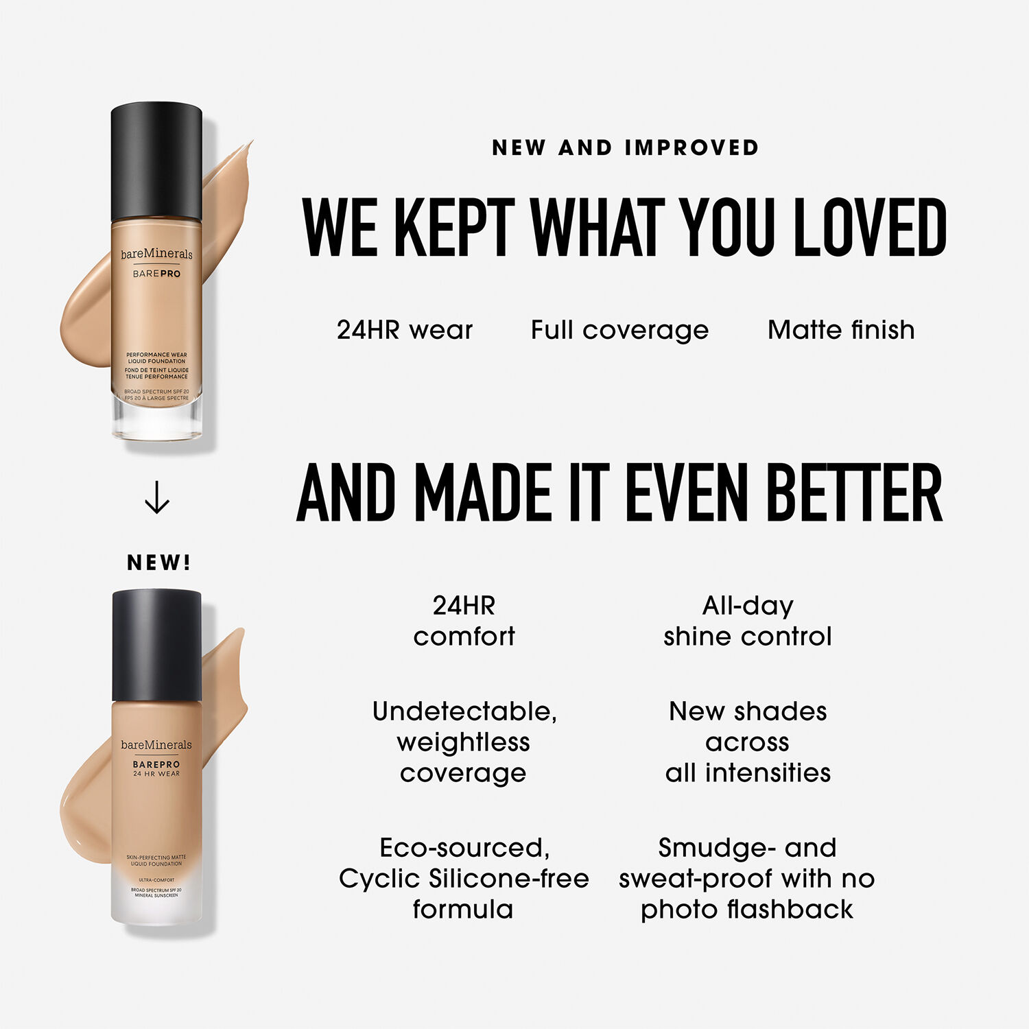 BarePro 24HR Wear Skin-Perfecting Matte Liquid Foundation Mineral SPF