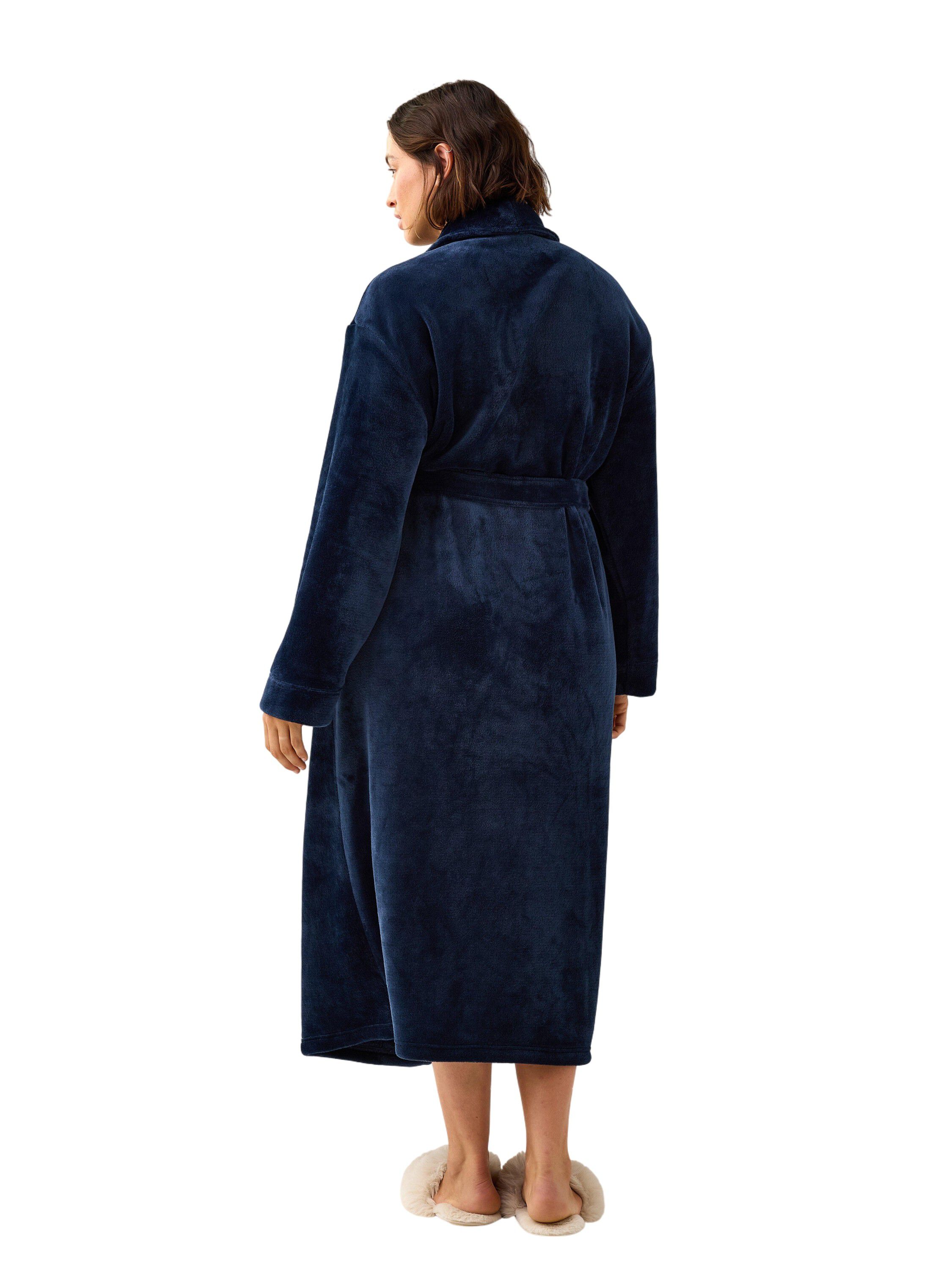 Soft fleece robe with with long sle