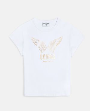 Tessa x Juicy - baby tee m. guld vinger