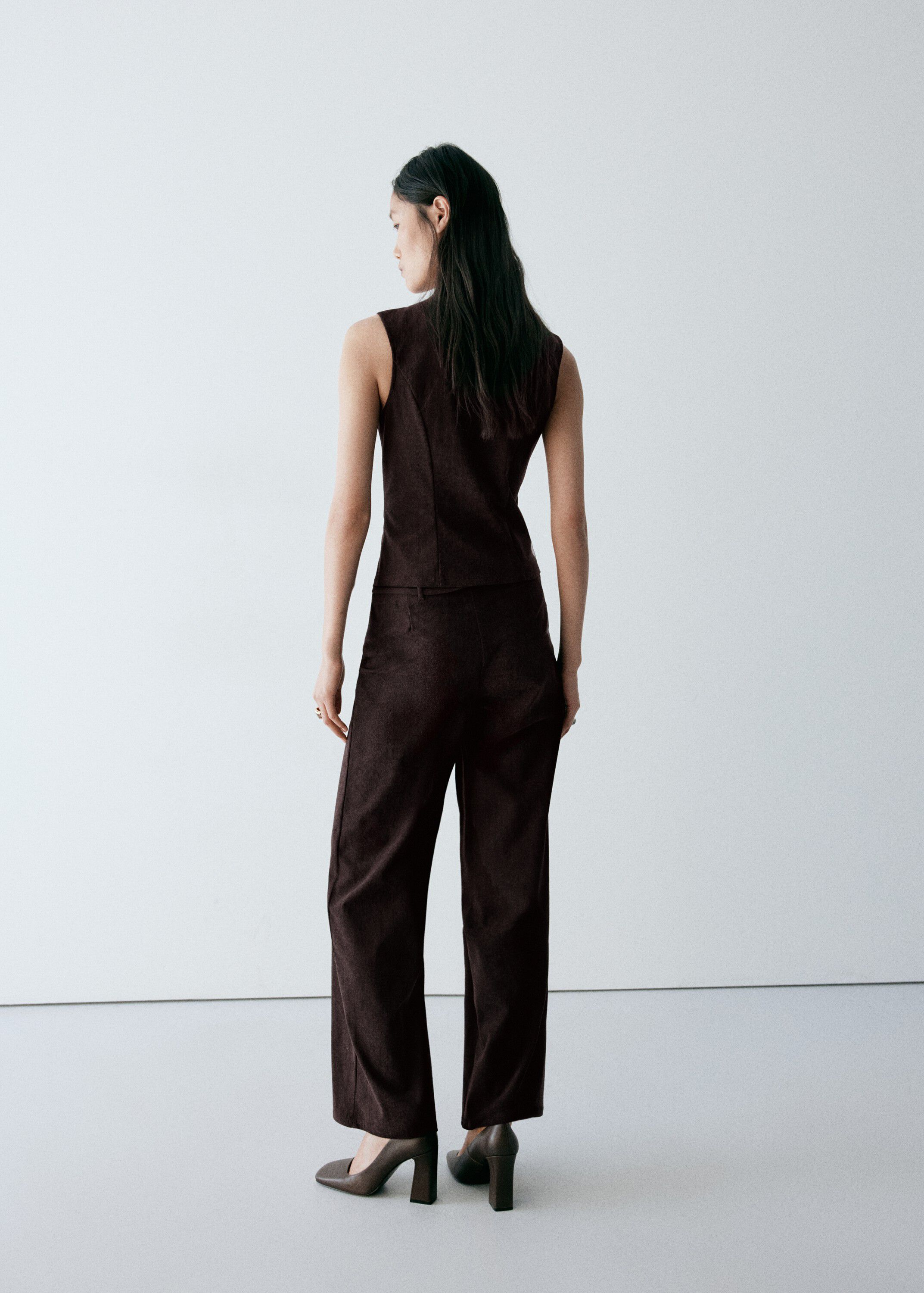 Corduroy trousers with drawstring