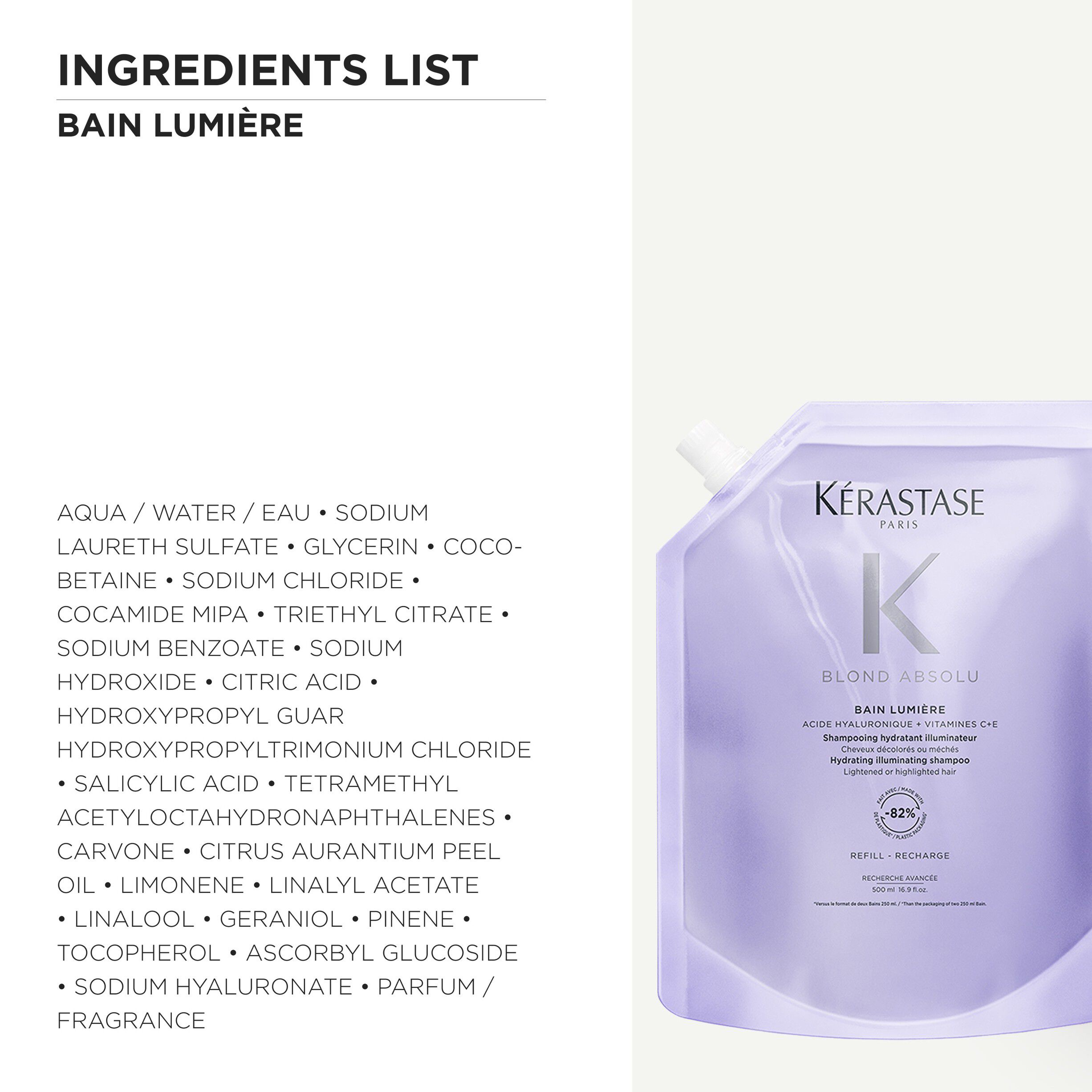 K&eacute;rastase Blond Absolu Bain Lumi&egrave;re Shampoo 500ml Refill