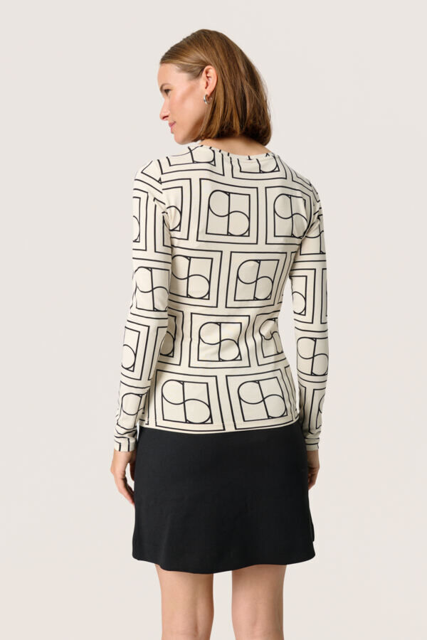 SLHanadi Printed Round Neck LS