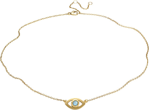 Blue Topaz Eye Necklace