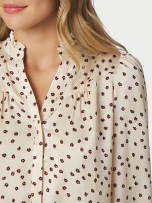 Astrida Flower Jacquard Blouse
