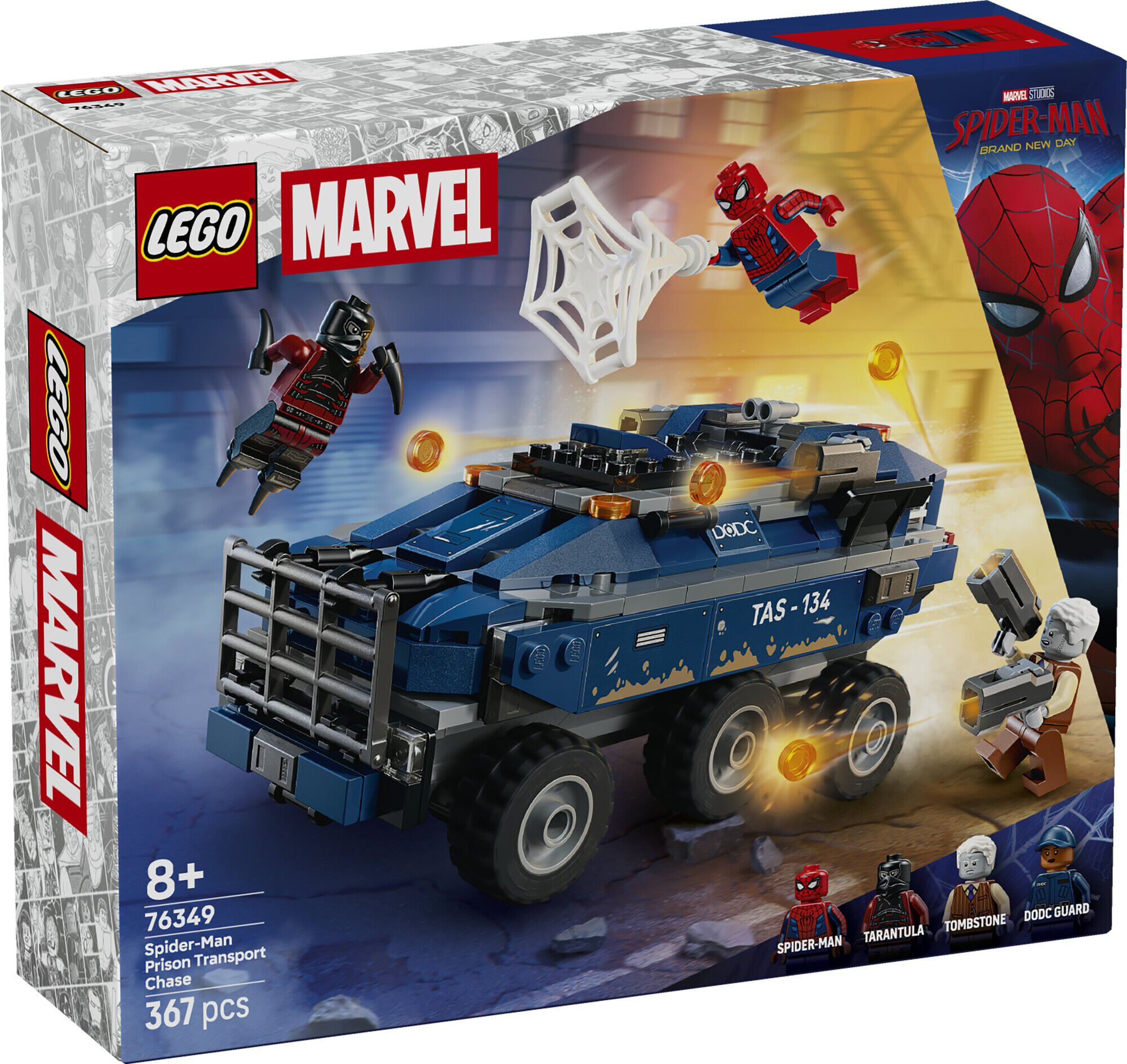 Spider-Mans f&aelig;ngselstransport-jagt 76349
