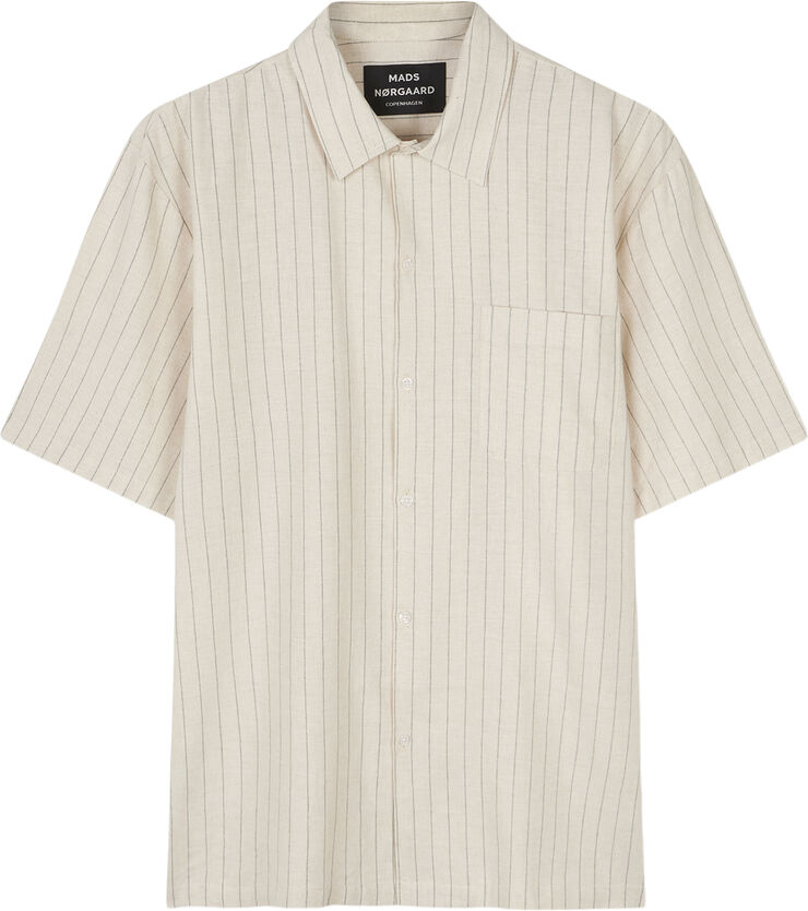 Cotton Linen Mateo Stripe Shirt SS