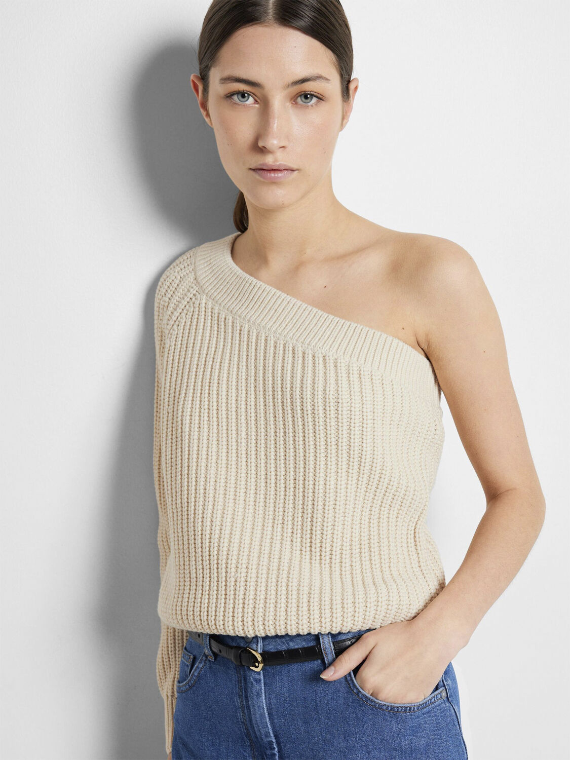 SLFSEDORA LS KNIT ONE SHOULDER
