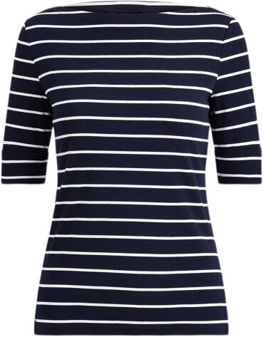 Striped Boatneck Top