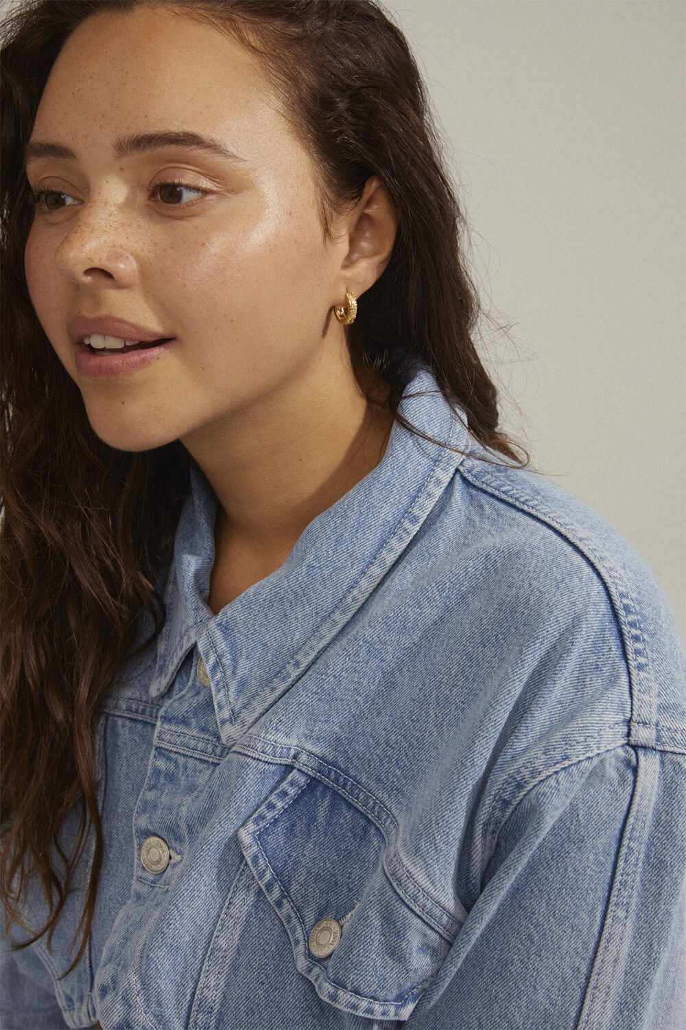 ELFRIDA recycled hoop earrings gold-plated