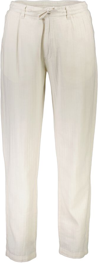 Linen blend herringbone pants