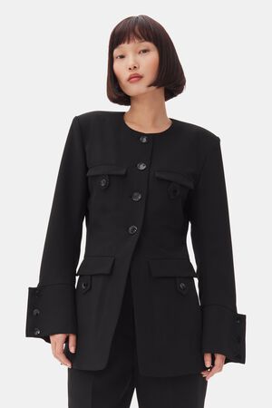 Light Twill Suiting Fitted Blazer