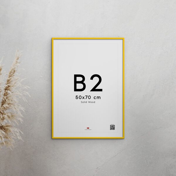 Poster&Frame - Yellow wood 50x70cm