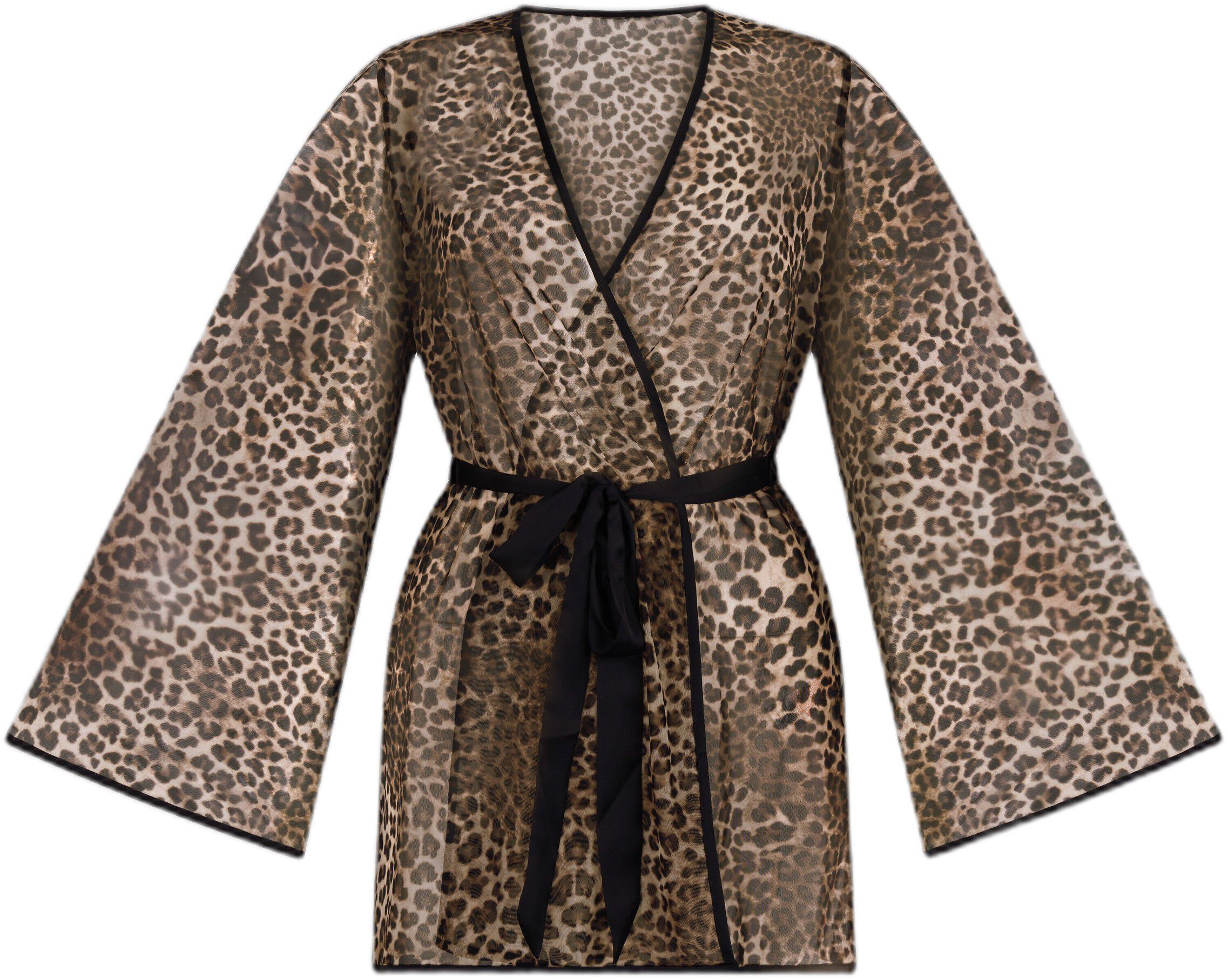 KIMONO MESH LEOPARD