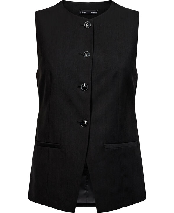 Waistcoat With Buttons And Pockets