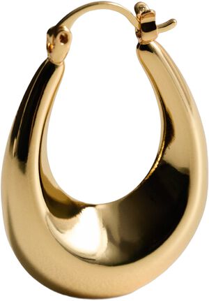 Oval hoop earrings