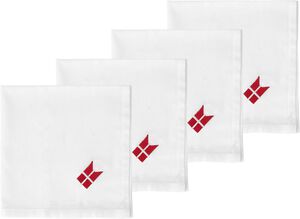 Stofservietter 40 x 40 cm Tillykke 4 stk.