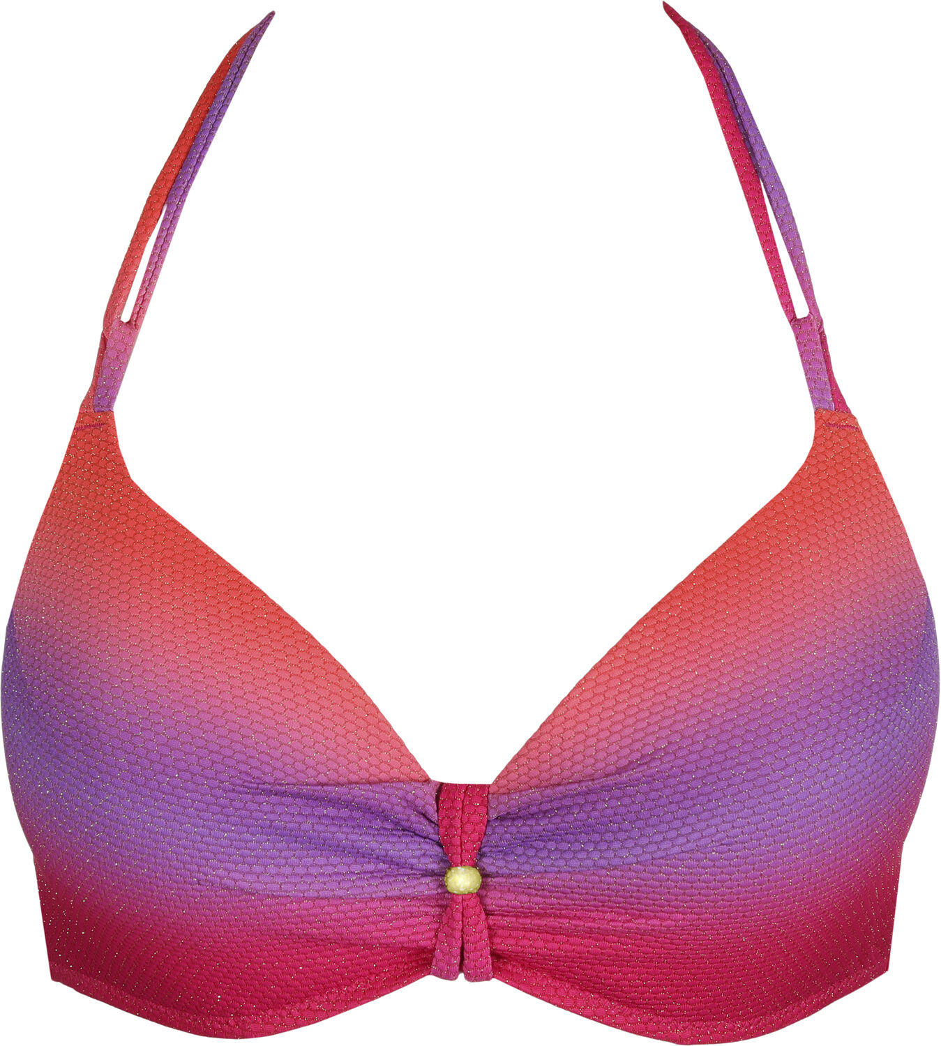 Nusa Dua bikinitop med dyb udsk&aelig;ring og vattering