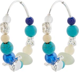 DREAM hoops blue/silver-plated
