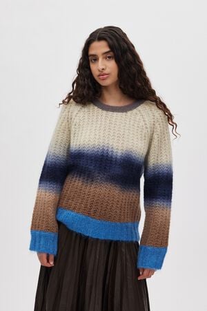 Faded knit boxy sweater - Jasmin