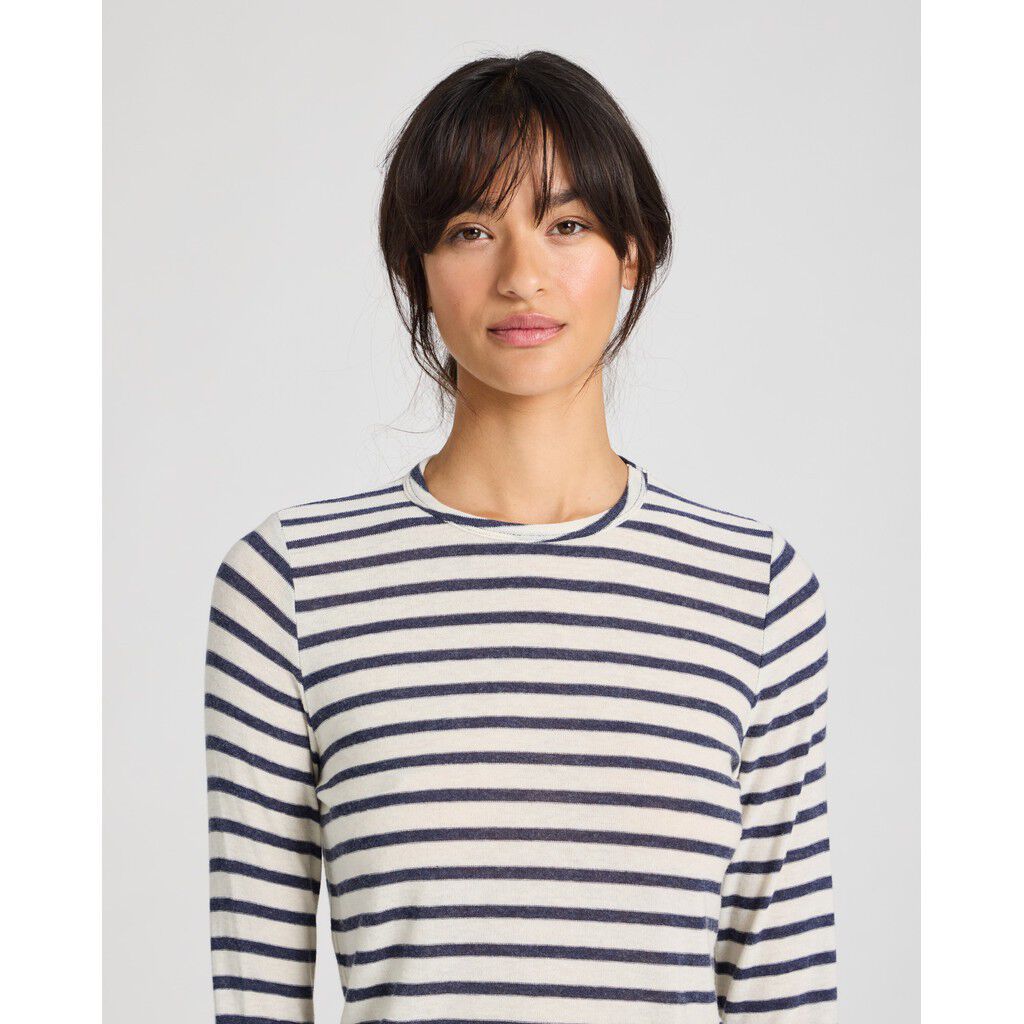 Thyra L/S Sailor Reverse Wool Top