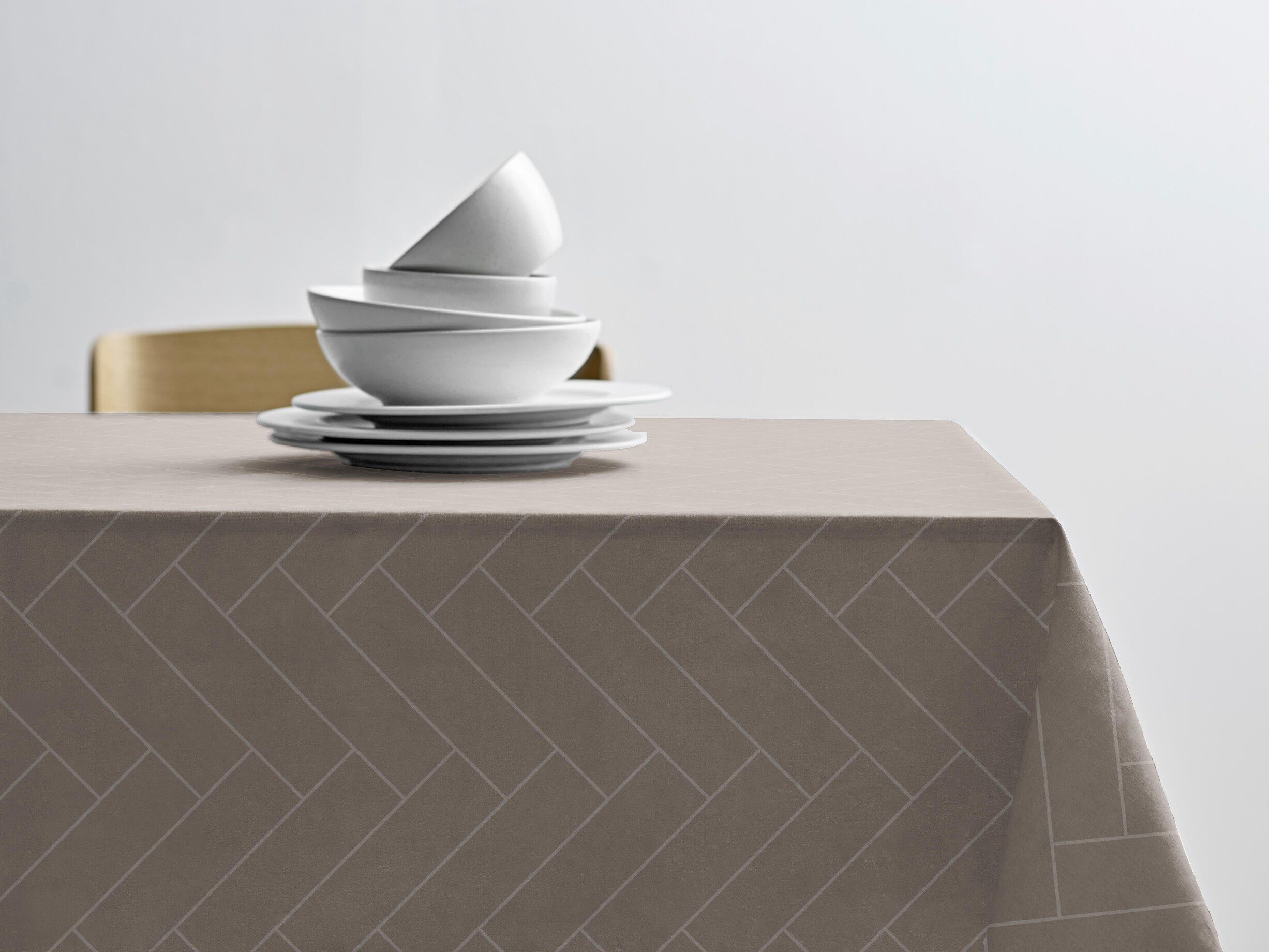 Dug dia180 Tiles Damask Taupe