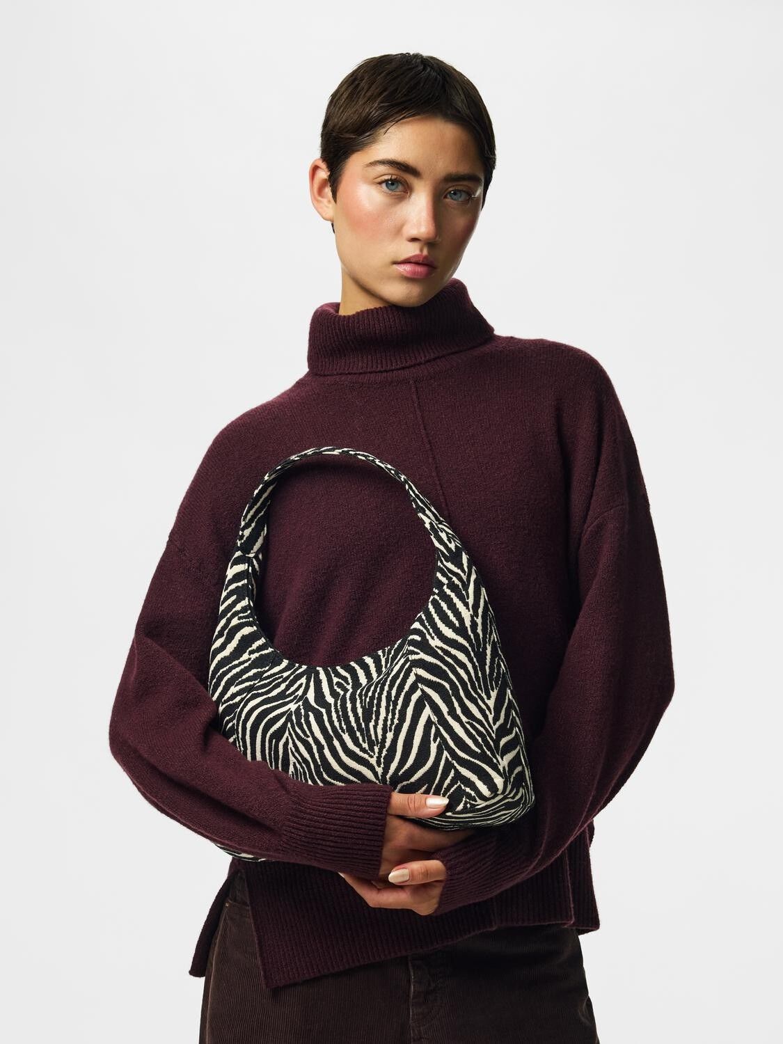 PCJOYE ZEBRA HOBO BAG